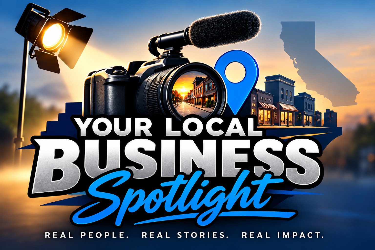 Your Local Business Spotlight — camera, spotlight, California and local storefronts
